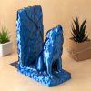 Držalo za knjige - bookend - Volk - silk modra, črna