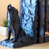 Držalo za knjige - bookend - Volk - silk modra, črna